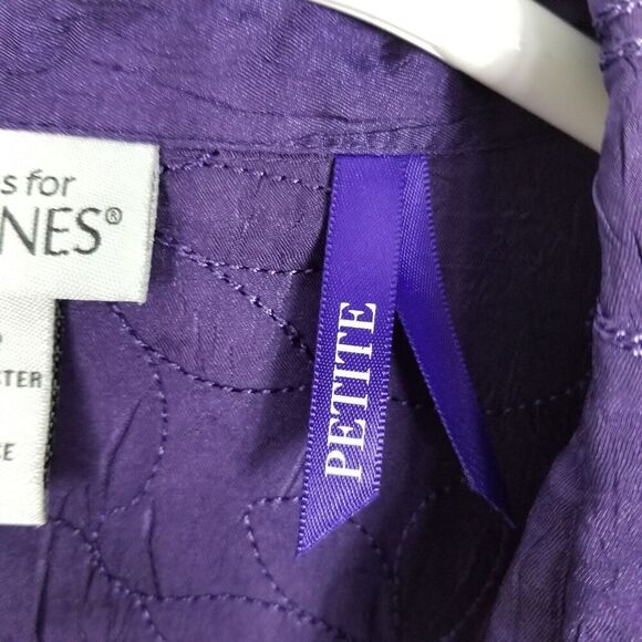 Maggie Barnes for Catherine's Women Plus Floral Embroidered Button Down Sz 3X P - Picture 6 of 6